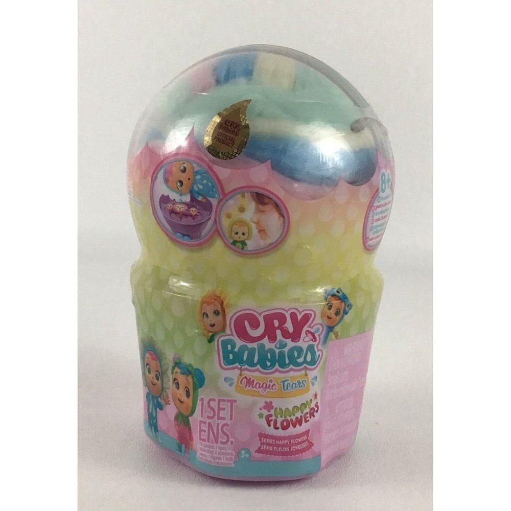 Cry Babies Violet Happy Flowers Magic Tears 5" Doll New Open Stock - Picture 5 of 15